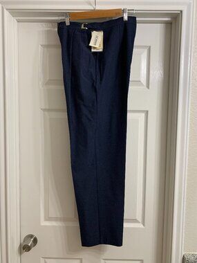 Liz Baker Essentials Women's Navy Blue Dress Pants, Size 10 (NWT)